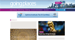 Desktop Screenshot of goingplacesmagazine.com